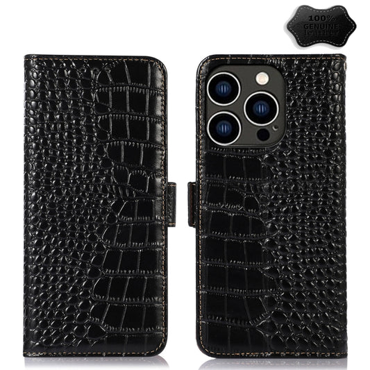 Crocodile Top Layer Cowhide Leather Phone Case, Series 2