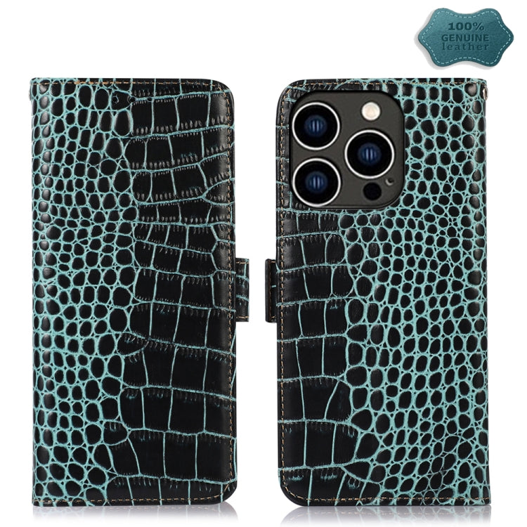 Crocodile Top Layer Cowhide Leather Phone Case, Series 2