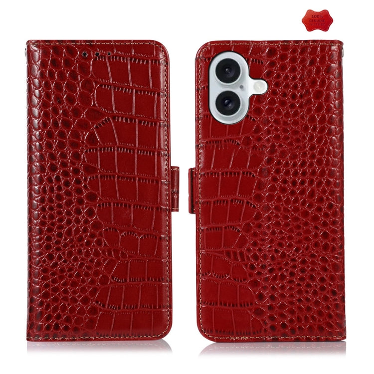 Crocodile Top Layer Cowhide Leather Phone Case, Series 1