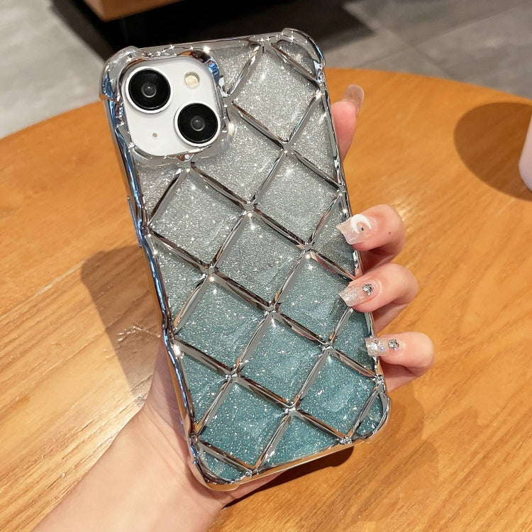 3D Diamond Lattice Laser Engraving Glitter Paper Phone Case, Series 1