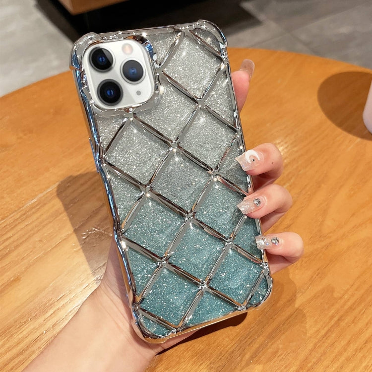 3D Diamond Lattice Laser Engraving Glitter Paper Phone Case, Series 2