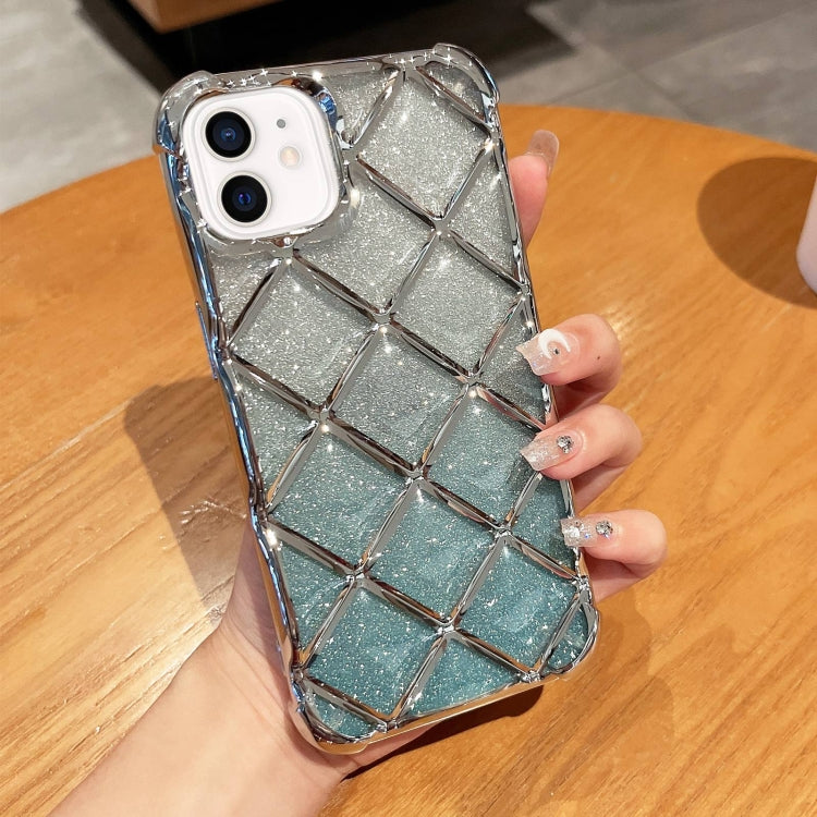 3D Diamond Lattice Laser Engraving Glitter Paper Phone Case, Series 1