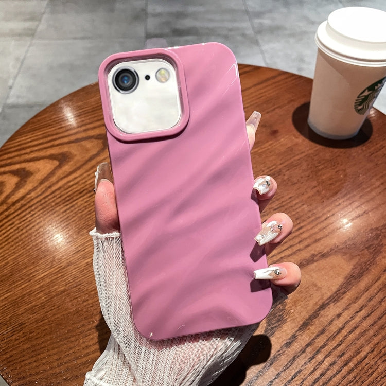 Solid Color Wave Texture TPU Phone Case, Series 6