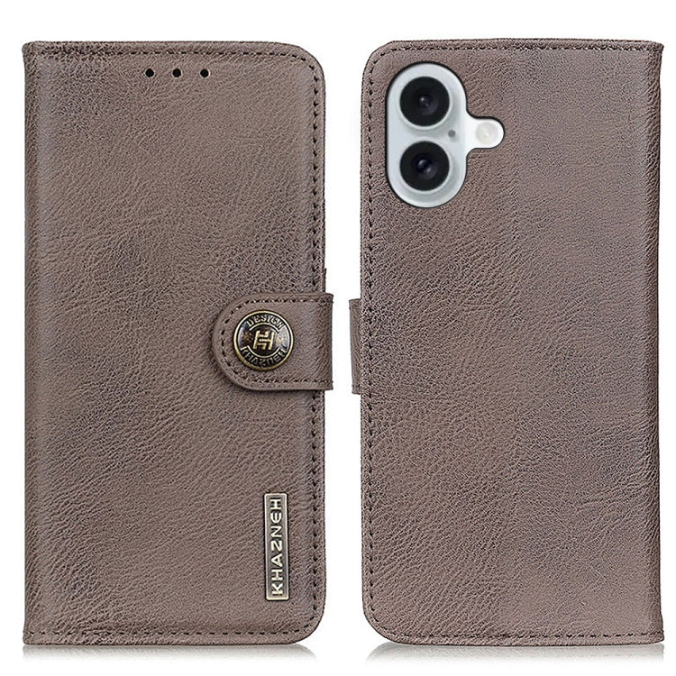 KHAZNEH Cowhide Texture Horizontal Flip Leather Phone Case, Series 2