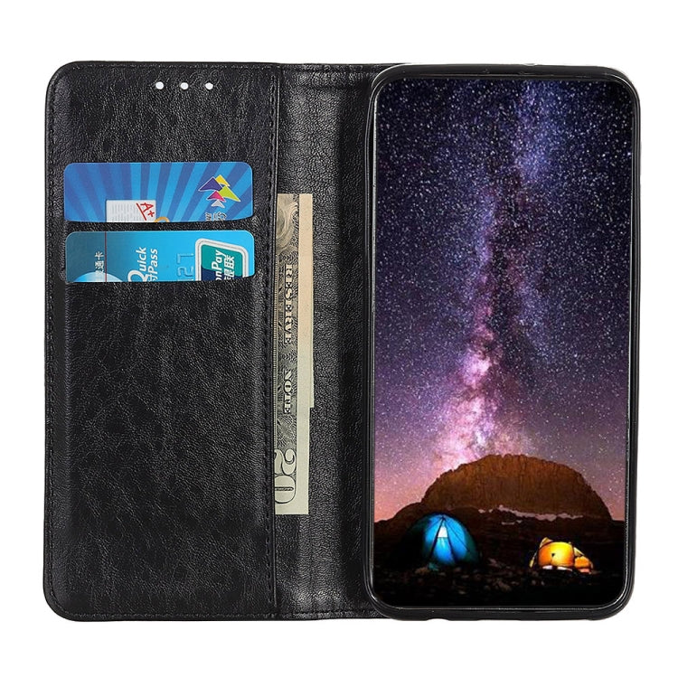 Magnetic Crazy Horse Texture Horizontal Flip Leather Phone Case