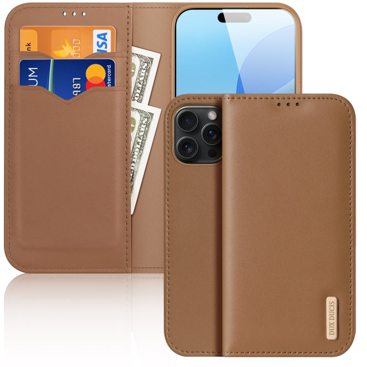 DUX DUCIS Hivo Series Cowhide + PU + TPU Flip Phone Case