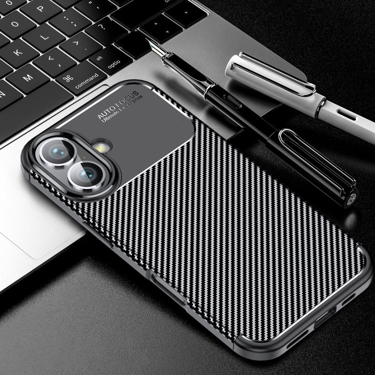 Carbon Fiber Texture Shockproof TPU Phone Case