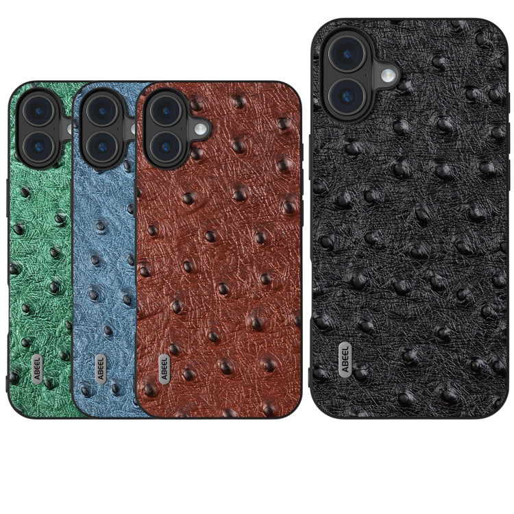 ABEEL Genuine Leather Ostrich Texture Phone Case, Series 1