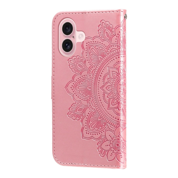 Seven-petal Flowers Embossing Leather Phone Case, Series 2