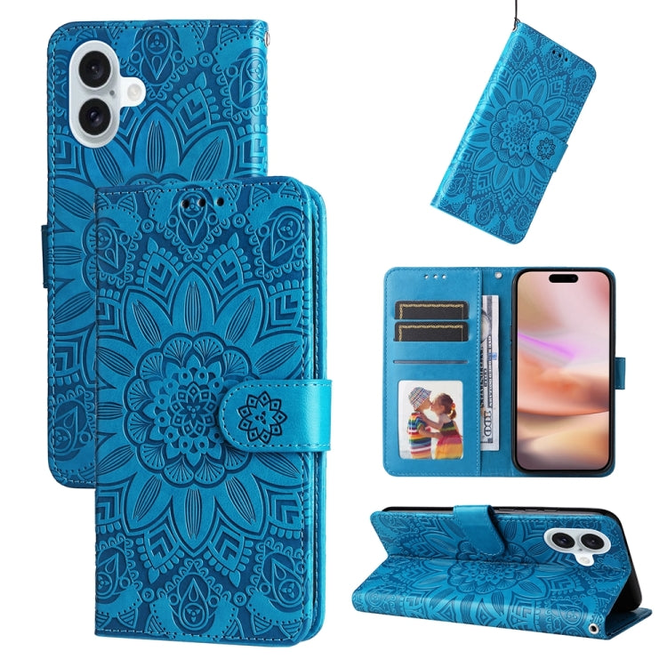 Embossed Sunflower Leather Phone Case, Series 1