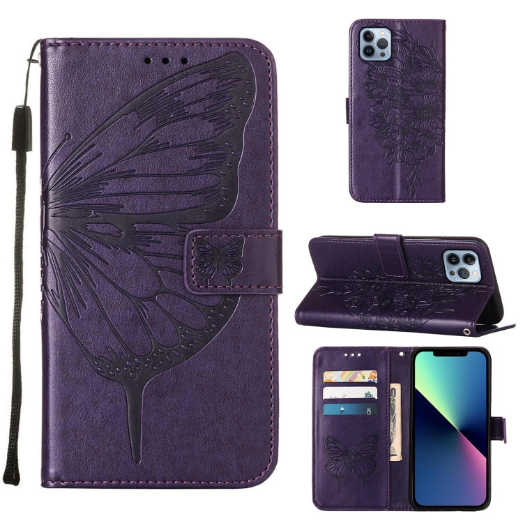 Embossed Butterfly Leather Phone Case, Series 4