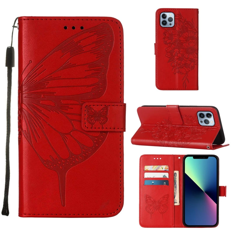 Embossed Butterfly Leather Phone Case, Series 4