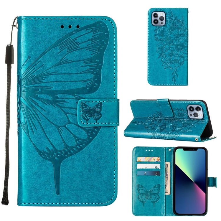 Embossed Butterfly Leather Phone Case, Series 4