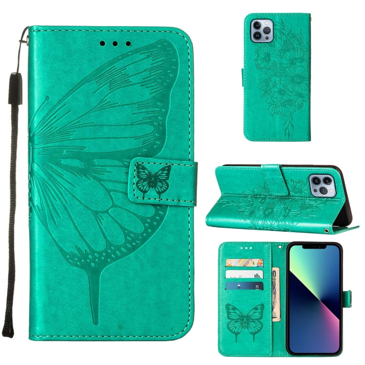 Embossed Butterfly Leather Phone Case, Series 4