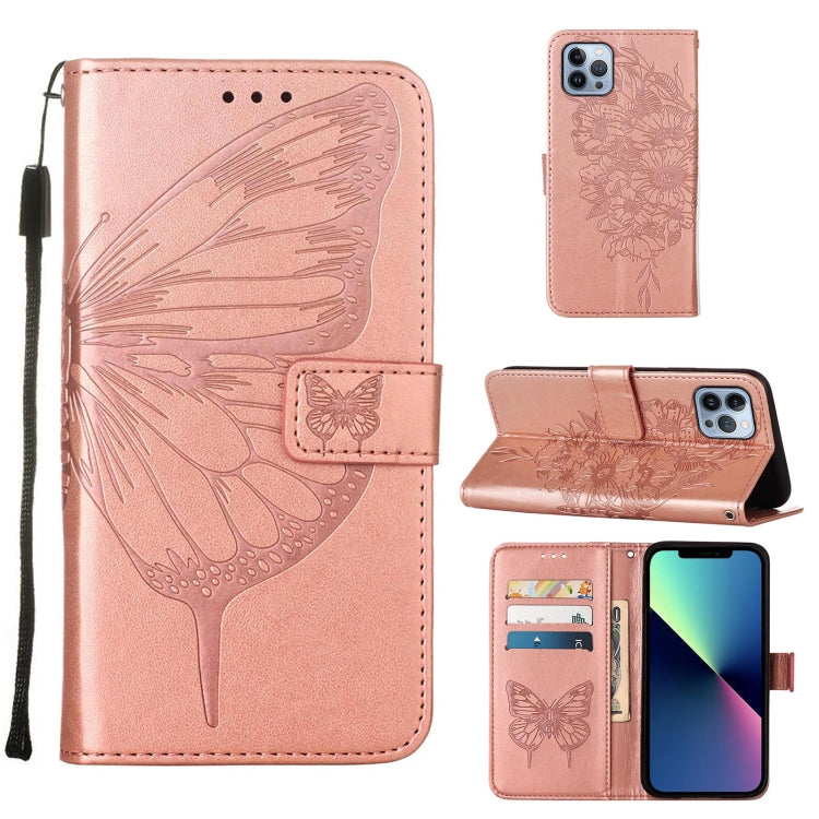 Embossed Butterfly Leather Phone Case, Series 1