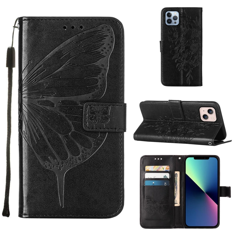 Embossed Butterfly Leather Phone Case, Series 1