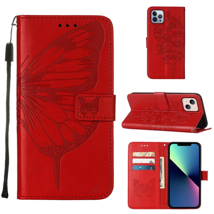 Embossed Butterfly Leather Phone Case, Series 1