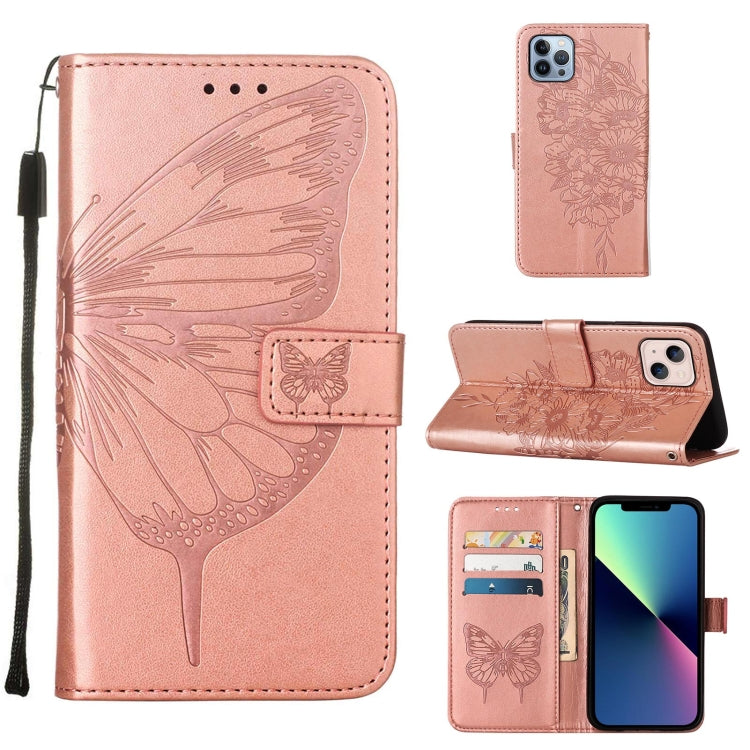 Embossed Butterfly Leather Phone Case, Series 3