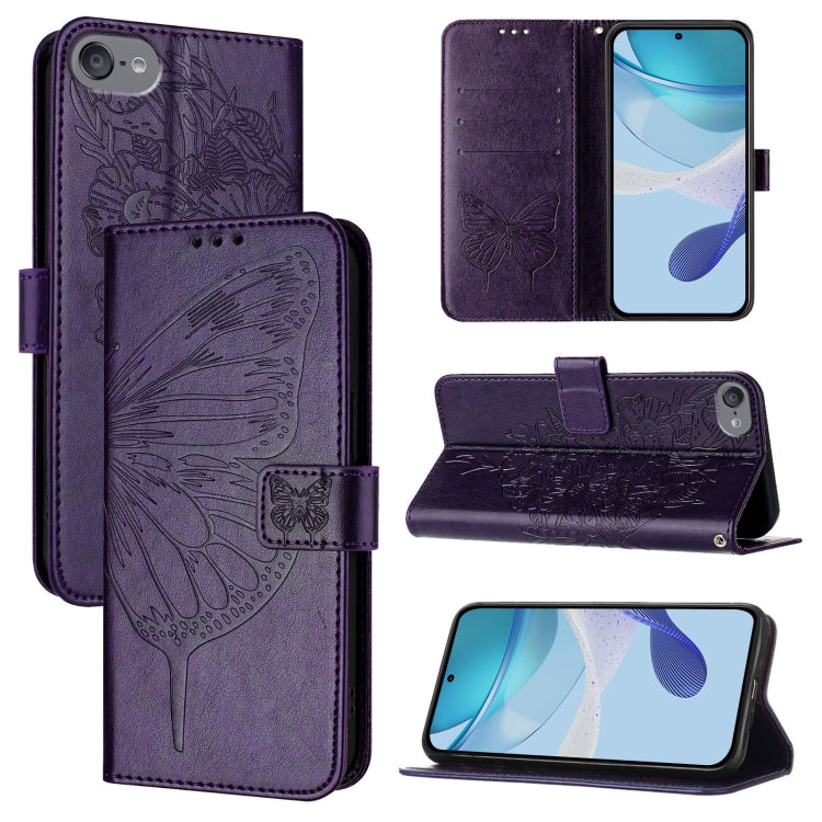 Embossed Butterfly Leather Phone Case, Series 2