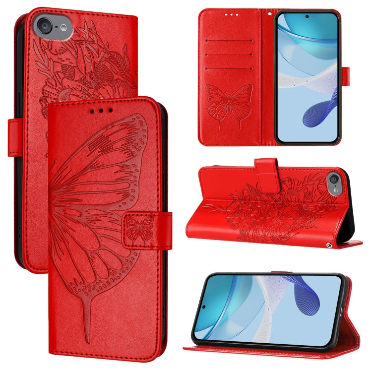 Embossed Butterfly Leather Phone Case, Series 2