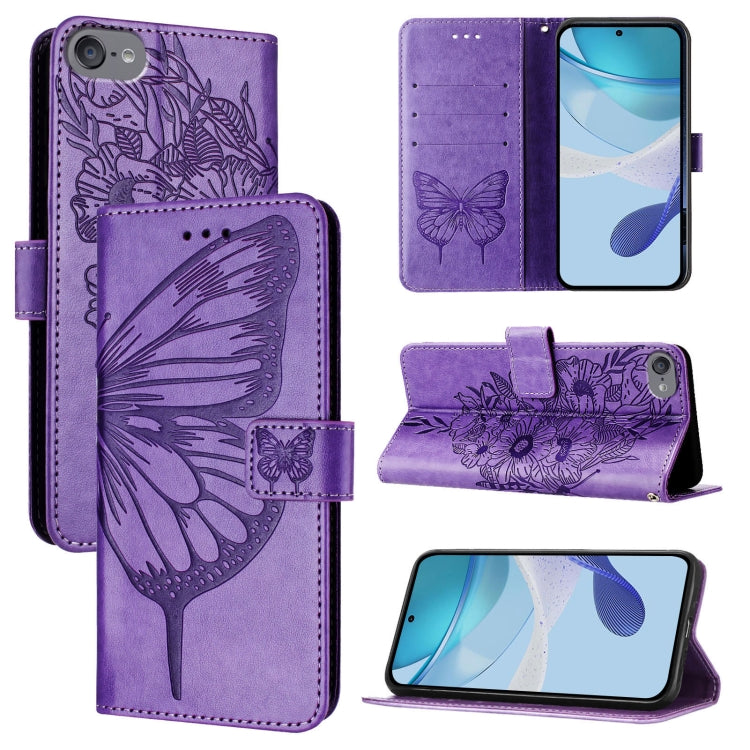 Embossed Butterfly Leather Phone Case, Series 2