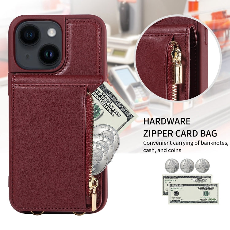 Crossbody Lanyard Zipper Wallet Leather Phone Case, Series 2