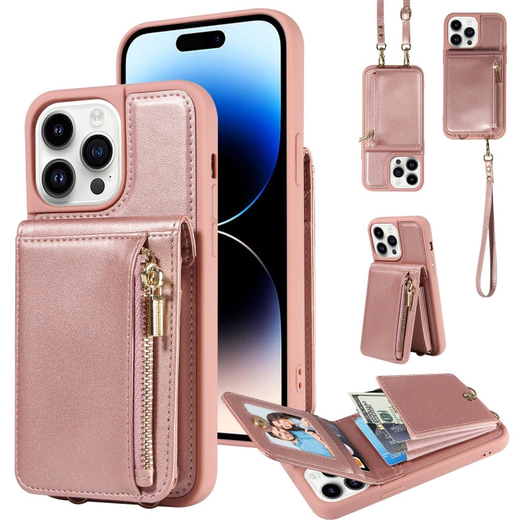 Crossbody Lanyard Zipper Wallet Leather Phone Case, Series 2