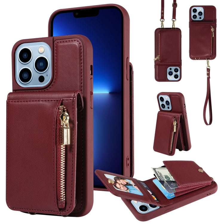 Crossbody Lanyard Zipper Wallet Leather Phone Case, Series 2