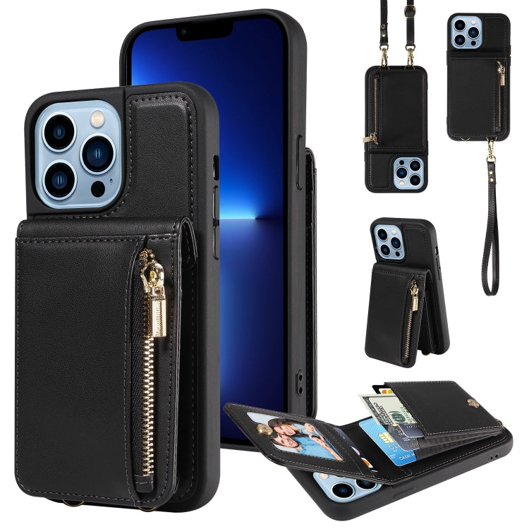 Crossbody Lanyard Zipper Wallet Leather Phone Case, Series 2