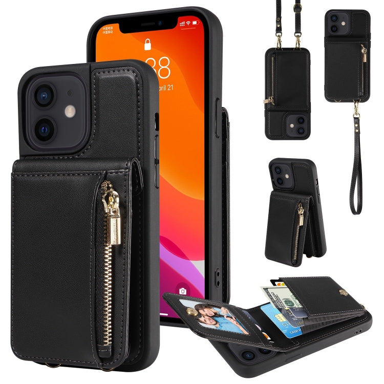 Crossbody Lanyard Zipper Wallet Leather Phone Case, Series 3