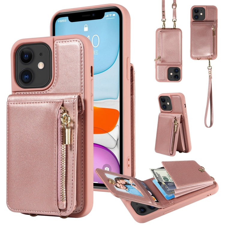 Crossbody Lanyard Zipper Wallet Leather Phone Case, Series 1