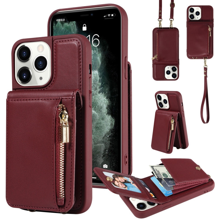 Crossbody Lanyard Zipper Wallet Leather Phone Case, Series 3