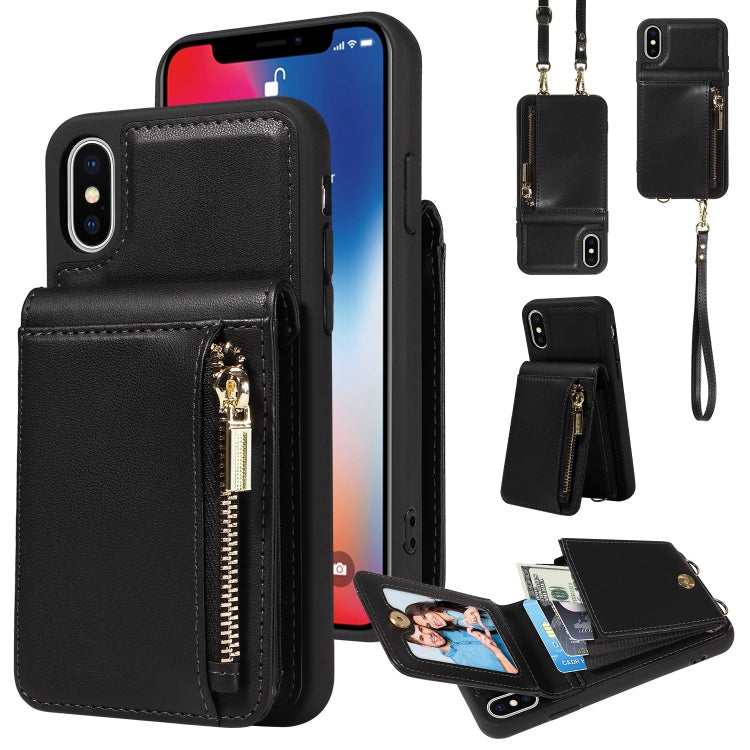 Crossbody Lanyard Zipper Wallet Leather Phone Case, Series 2