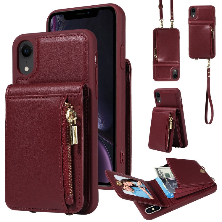 Crossbody Lanyard Zipper Wallet Leather Phone Case, Series 1