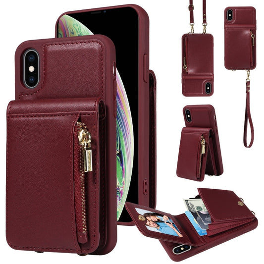 Crossbody Lanyard Zipper Wallet Leather Phone Case, Series 3