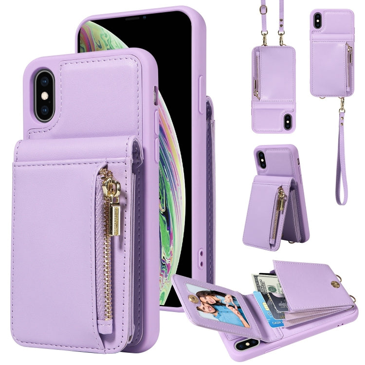 Crossbody Lanyard Zipper Wallet Leather Phone Case, Series 3