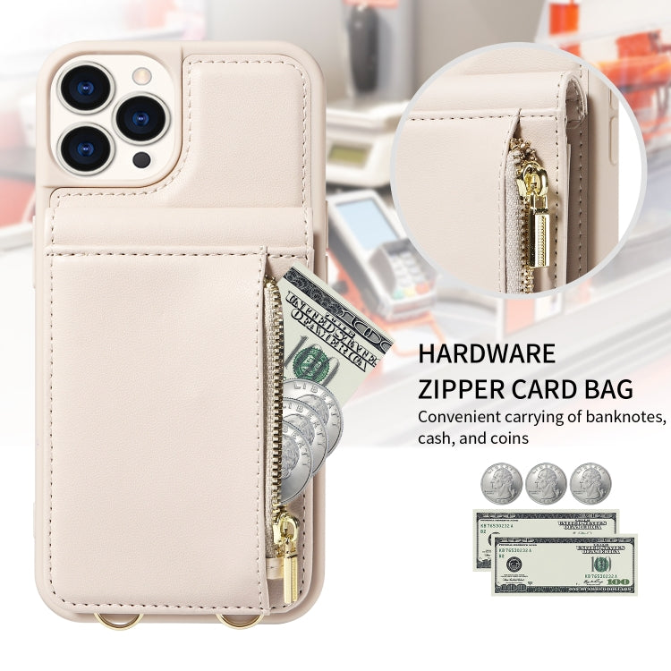 Crossbody Lanyard Zipper Wallet Leather Phone Case, Series 4