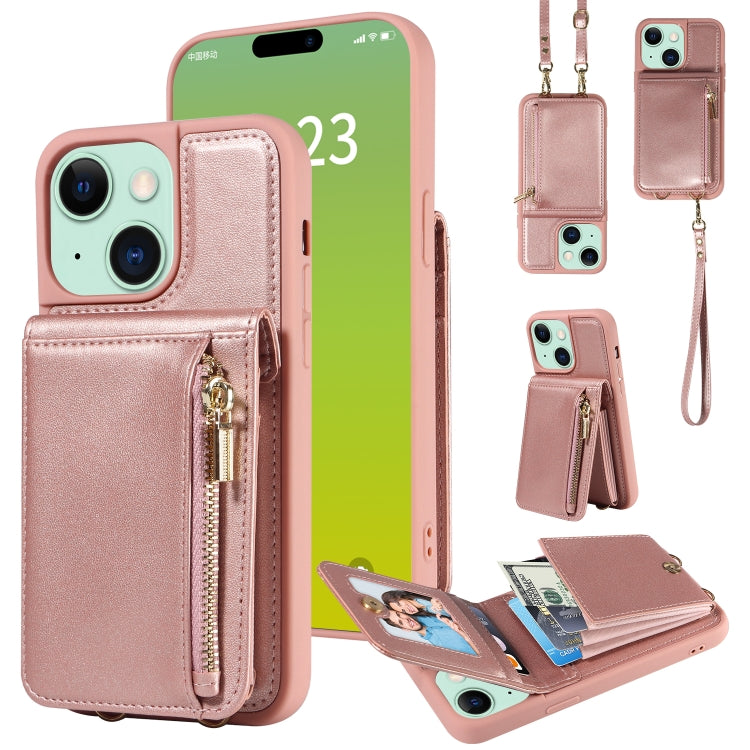 Crossbody Lanyard Zipper Wallet Leather Phone Case, Series 4