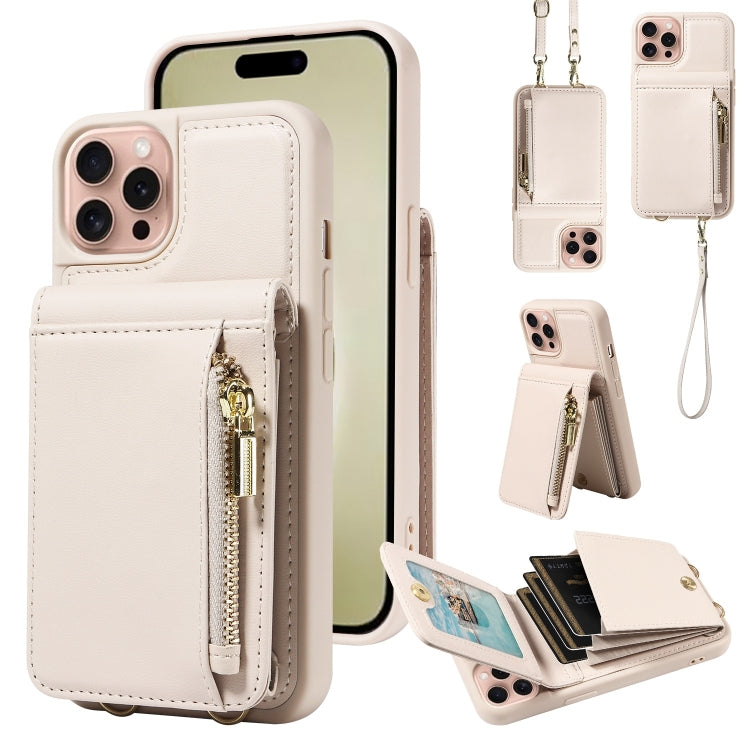 Crossbody Lanyard Zipper Wallet Leather Phone Case, Series 4