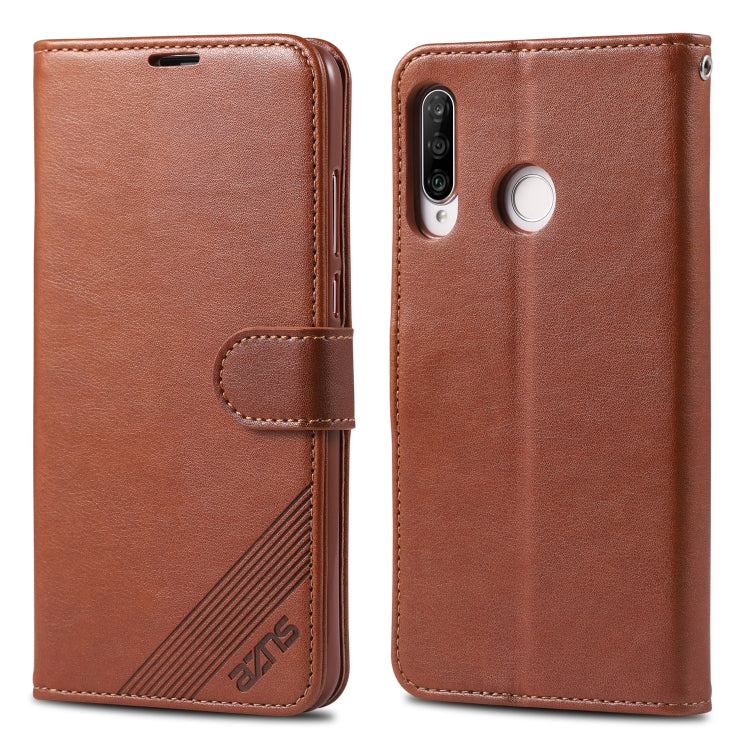 AZNS Sheepskin Texture Horizontal Flip Leather Case with Holder & Card Slots & Wallet, For Huawei Nova 7 SE, For Huawei P30, For Huawei P30 Lite / Nova 4E, For Huawei P30 Pro, For Huawei P40 / P40 Pro, For Huawei Y6(2019) / Enjoy 9E