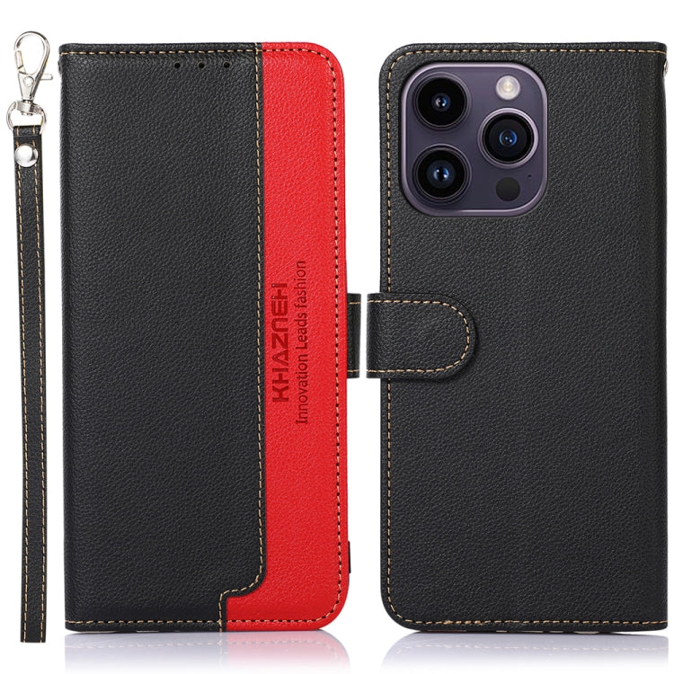 KHAZNEH Litchi Texture Leather RFID Phone Case, Series 2