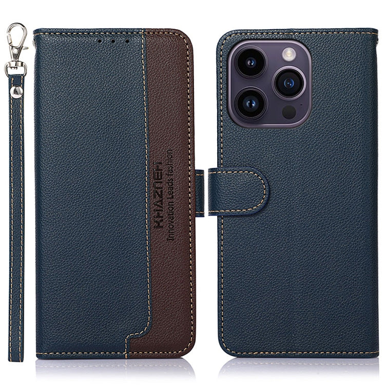 KHAZNEH Litchi Texture Leather RFID Phone Case, Series 2