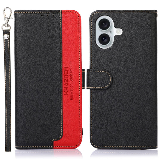 KHAZNEH Litchi Texture Leather RFID Phone Case, Series 1