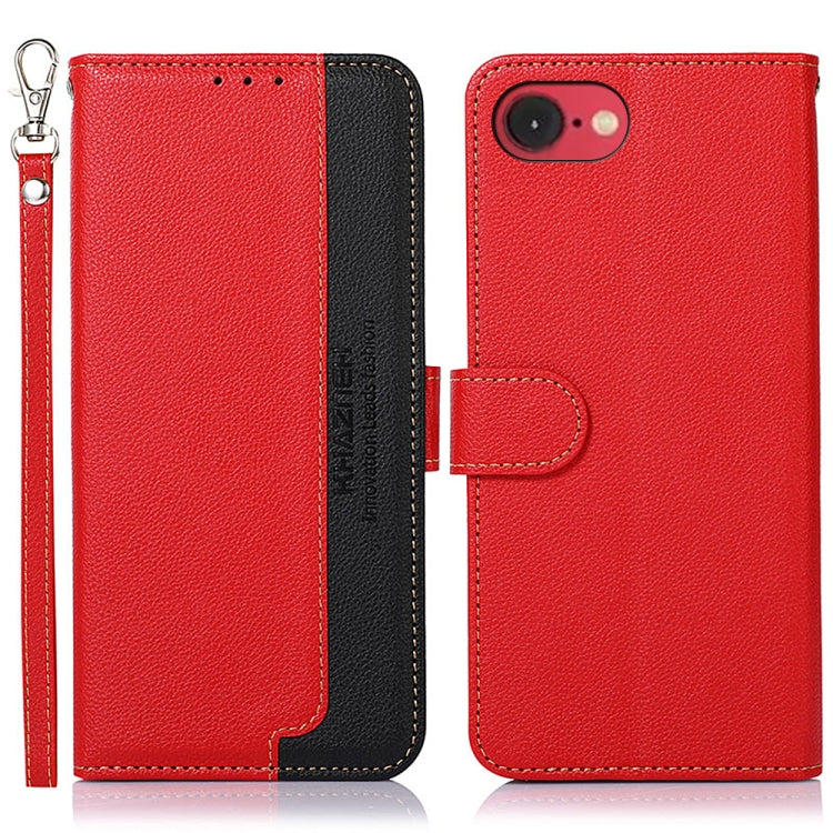 KHAZNEH Litchi Texture Leather RFID Phone Case, Series 1