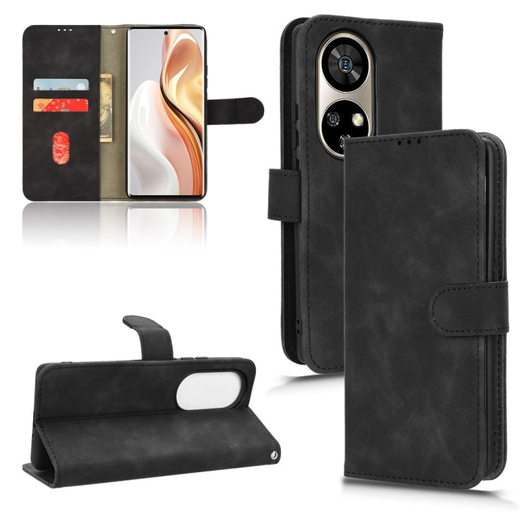 Skin Feel Magnetic Flip Leather Phone Case