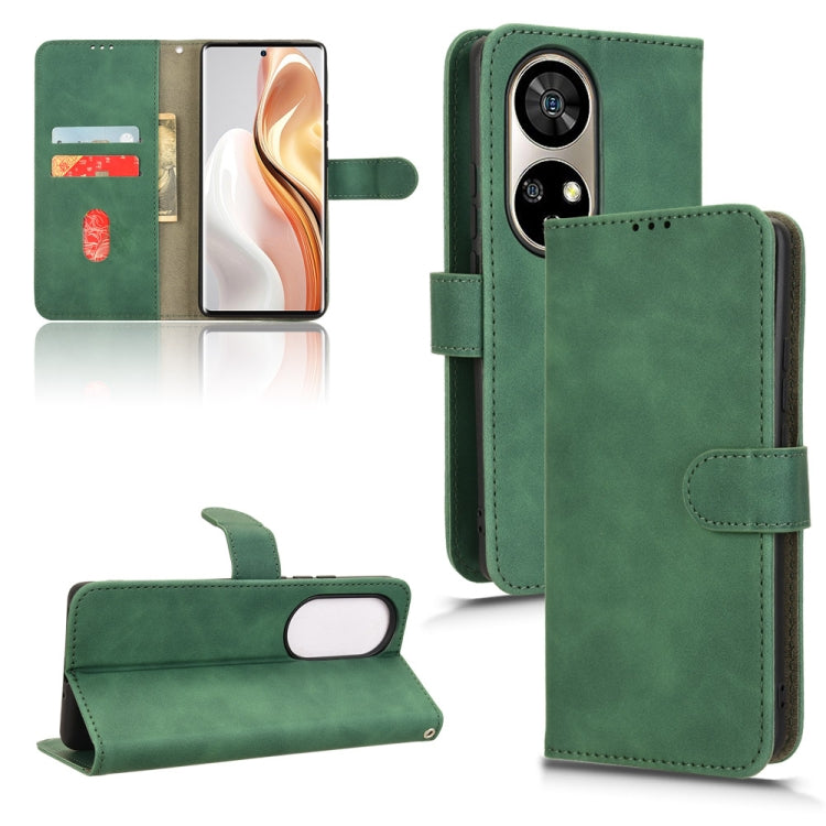 Skin Feel Magnetic Flip Leather Phone Case