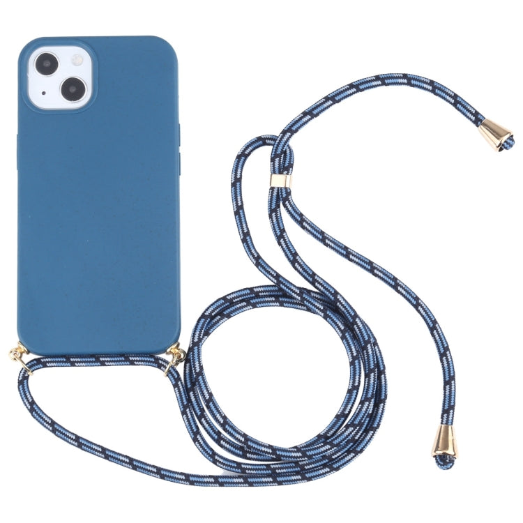 Wheat Straw TPU Shockproof Phone Case with Neck Lanyard, Series 2