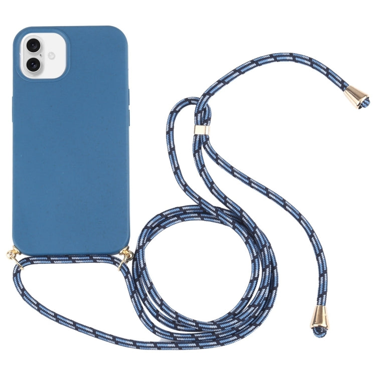 Wheat Straw TPU Shockproof Phone Case with Neck Lanyard, Series 2