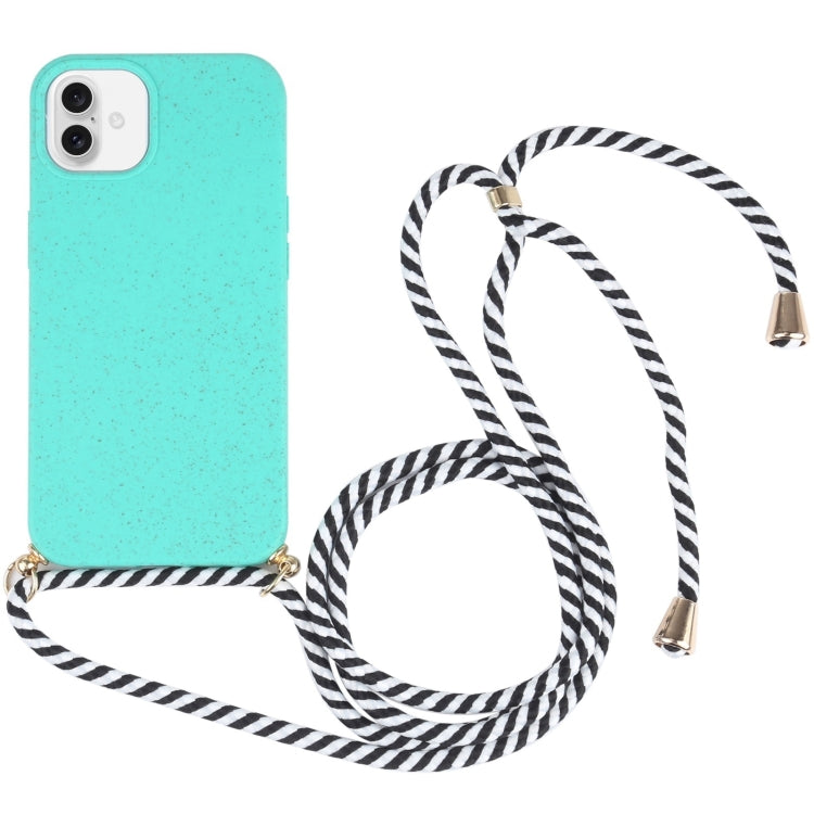 Wheat Straw TPU Shockproof Phone Case with Neck Lanyard, Series 2