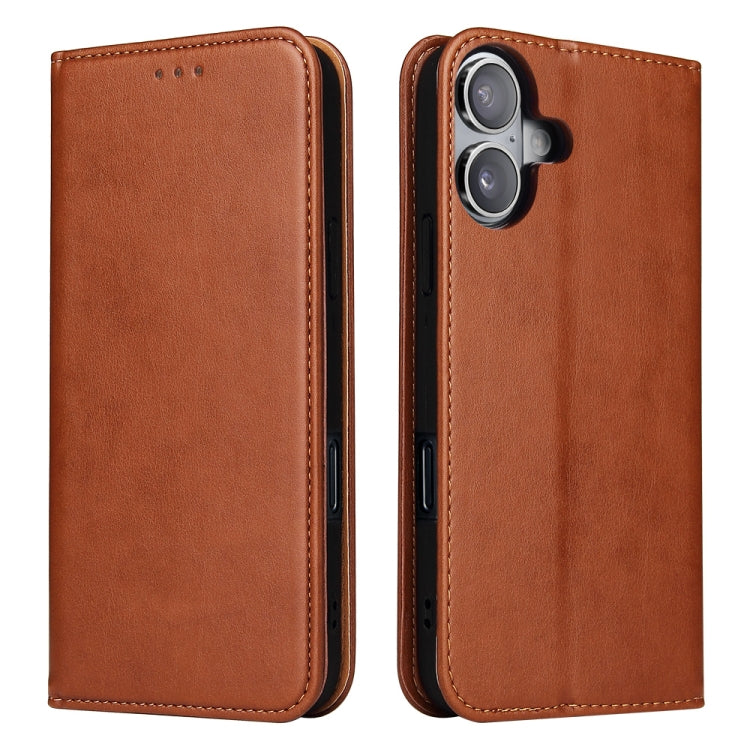 Fierre Shann PU Genuine Leather Texture Phone Case, Series 1